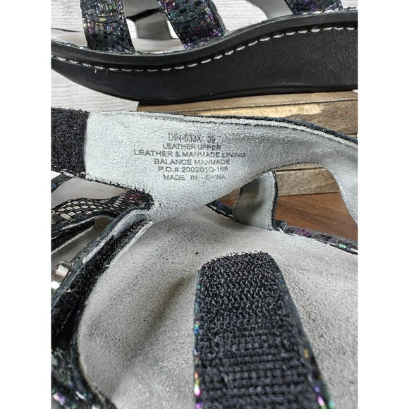 Alegria Venice Glimmer Glam Comfort Multi-Color Sandals Slides Size EU 39 - Picture 7 of 10